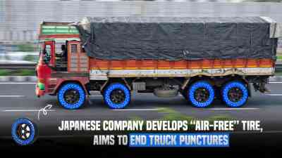 Japanese Company Develops “Air-Free” Tire, Aims to End Truck Punctures